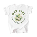 May Girl Birth Flowers (Bouquet) Tee - Kids