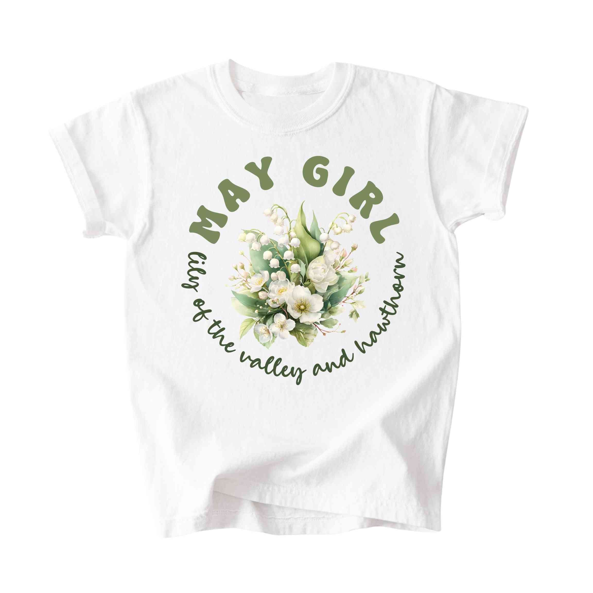 May Girl Birth Flowers (Bouquet) Tee - Kids