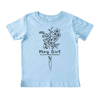 May Girl Birth Flowers (Line Art) Tee - Toddlers
