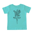 May Girl Birth Flowers (Line Art) Tee - Toddlers
