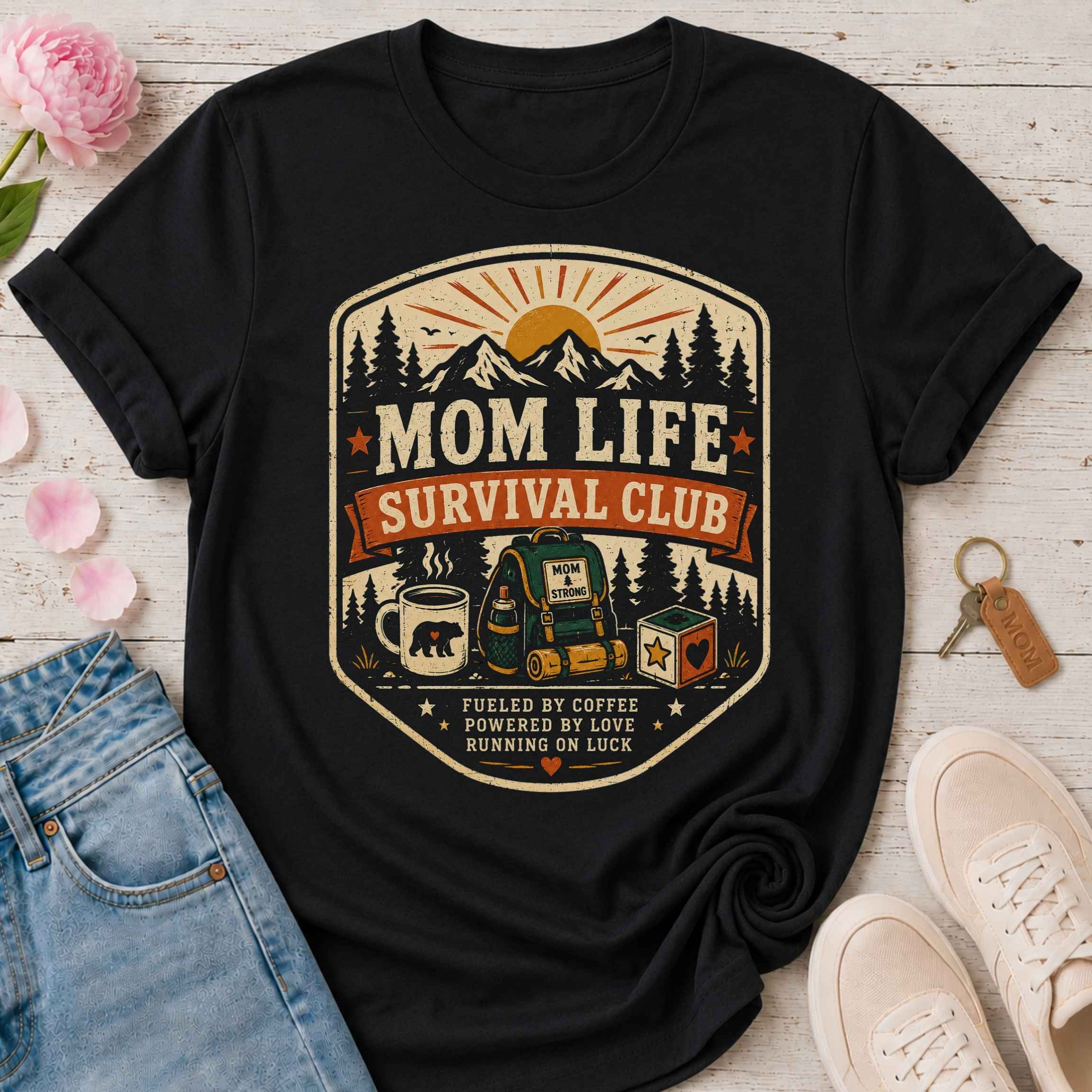 Mom Life Survival Club Tee