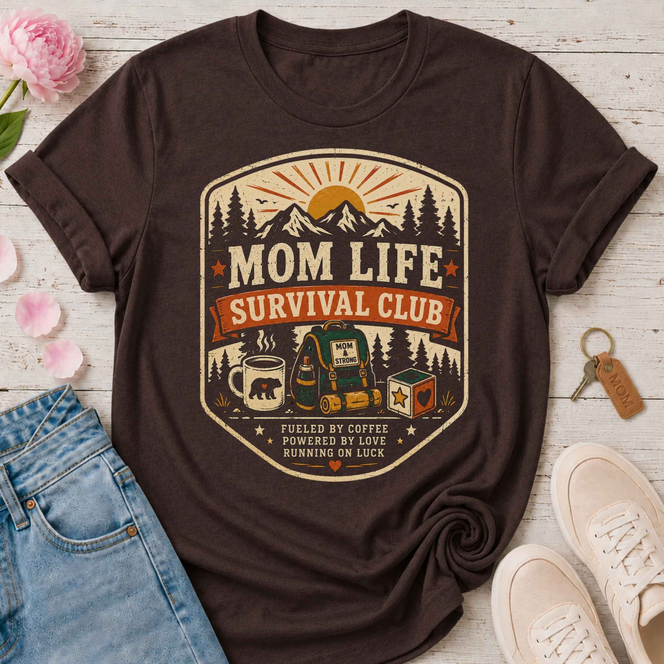 Mom Life Survival Club Tee