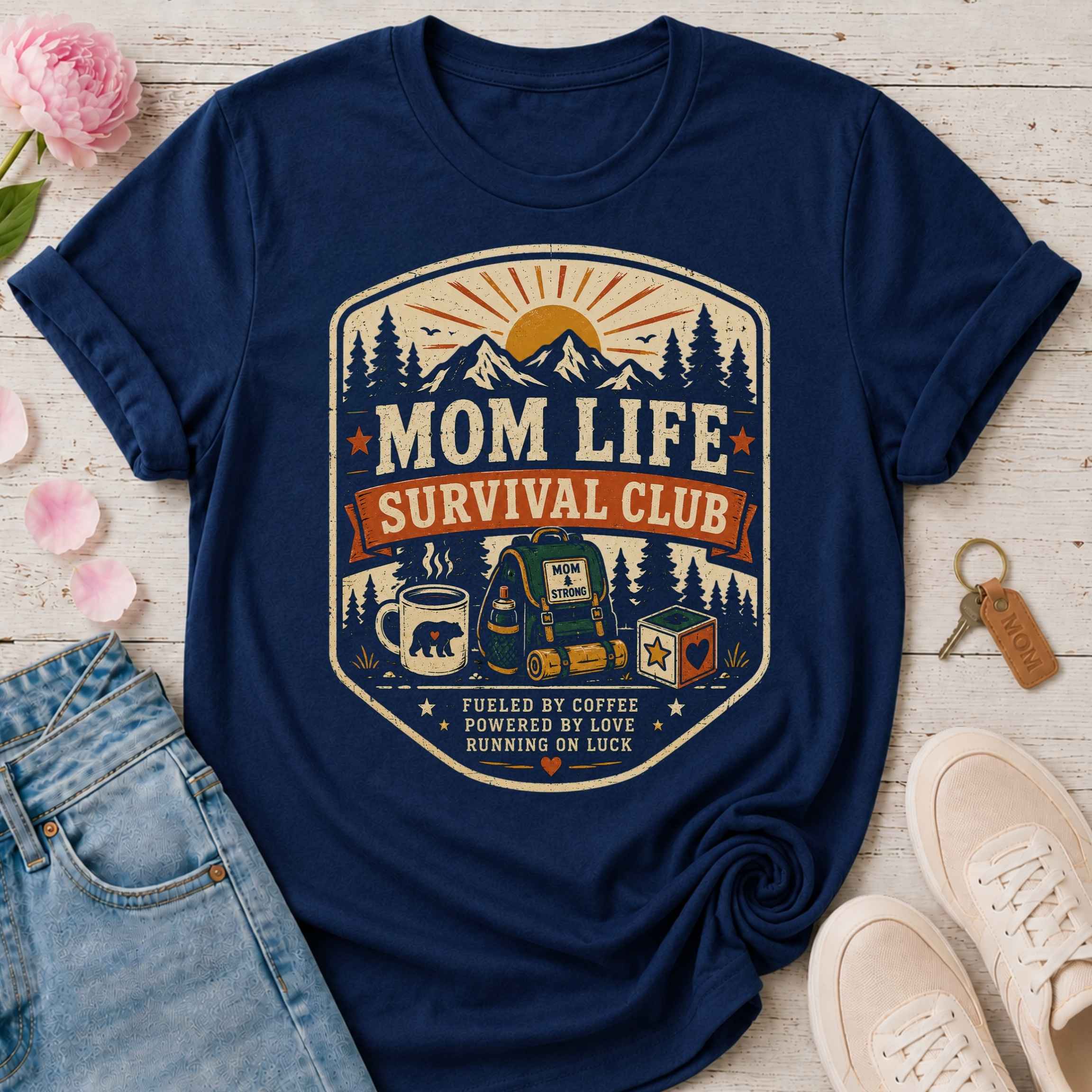 Mom Life Survival Club Tee