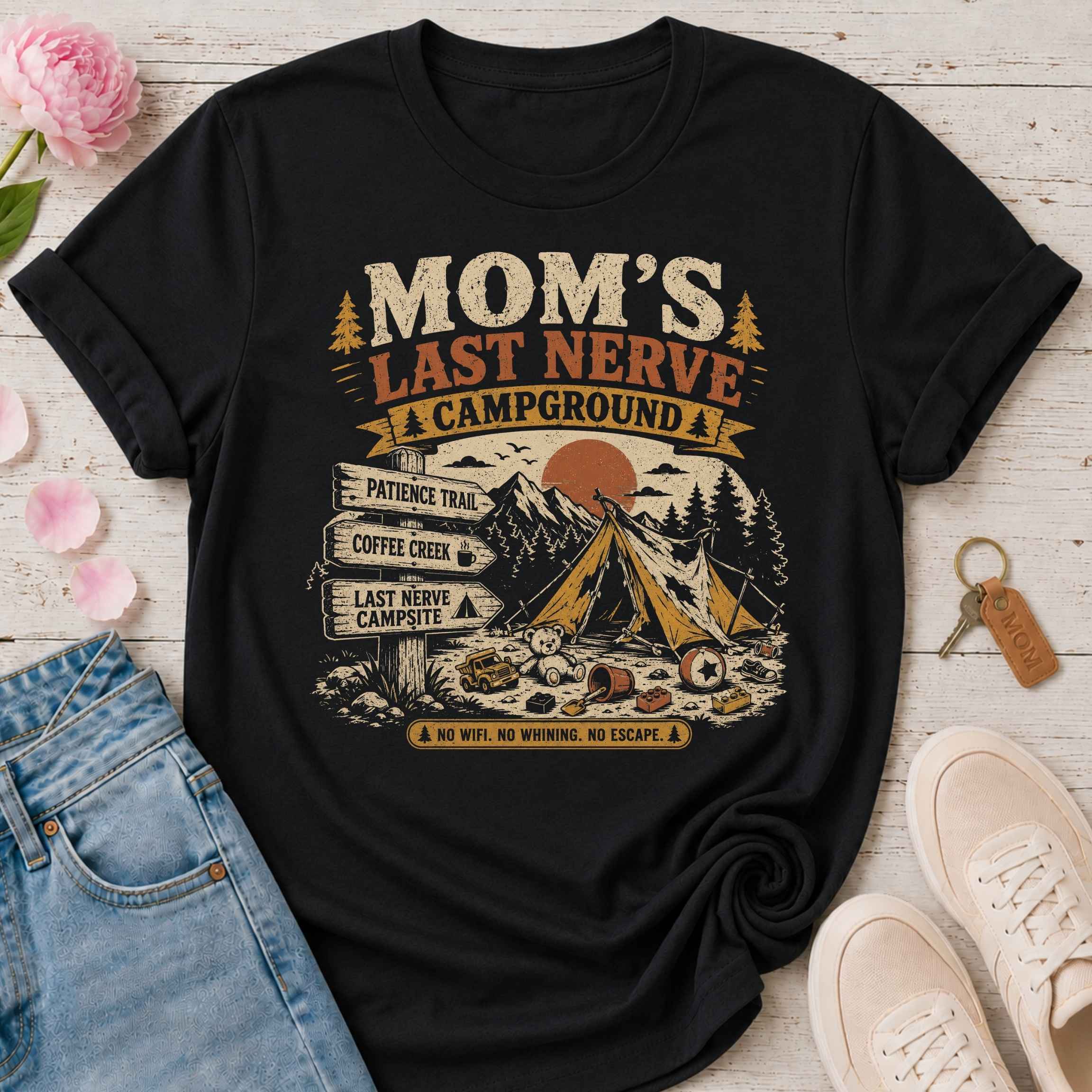 Mom's Last Nerve Campground Tee