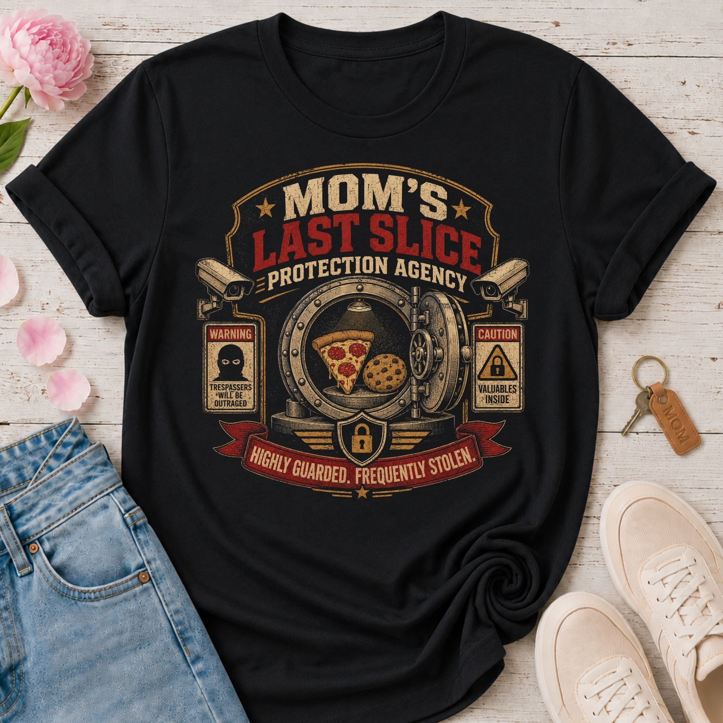 Mom's Last Slice Protection Agency Tee