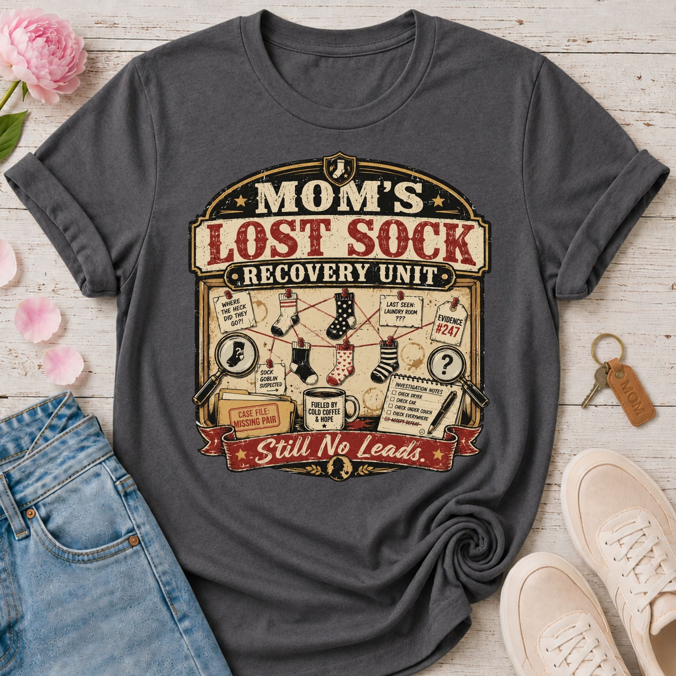Mom's Lost Sock Recovery Unit Tee