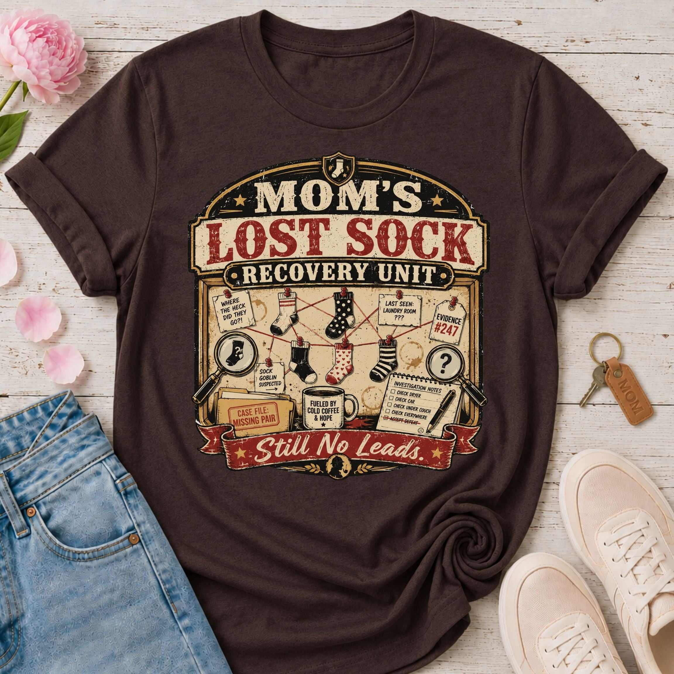 Mom's Lost Sock Recovery Unit Tee