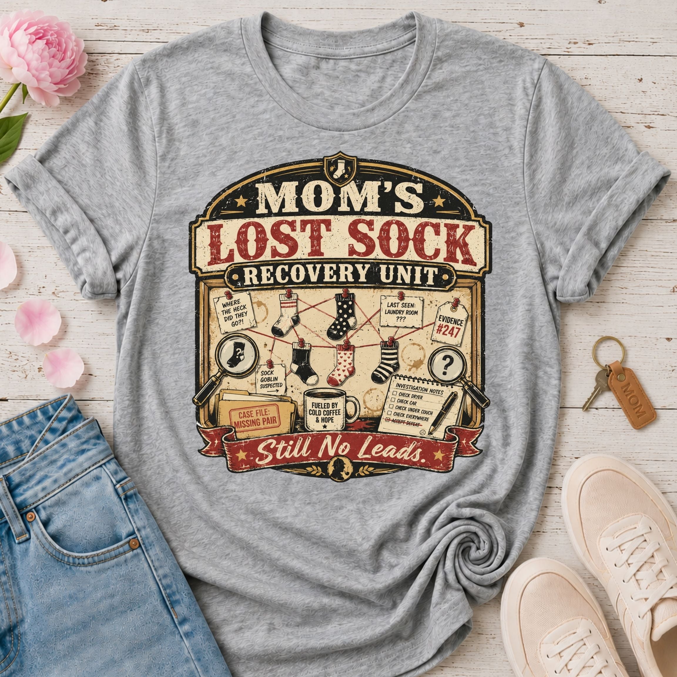 Mom's Lost Sock Recovery Unit Tee