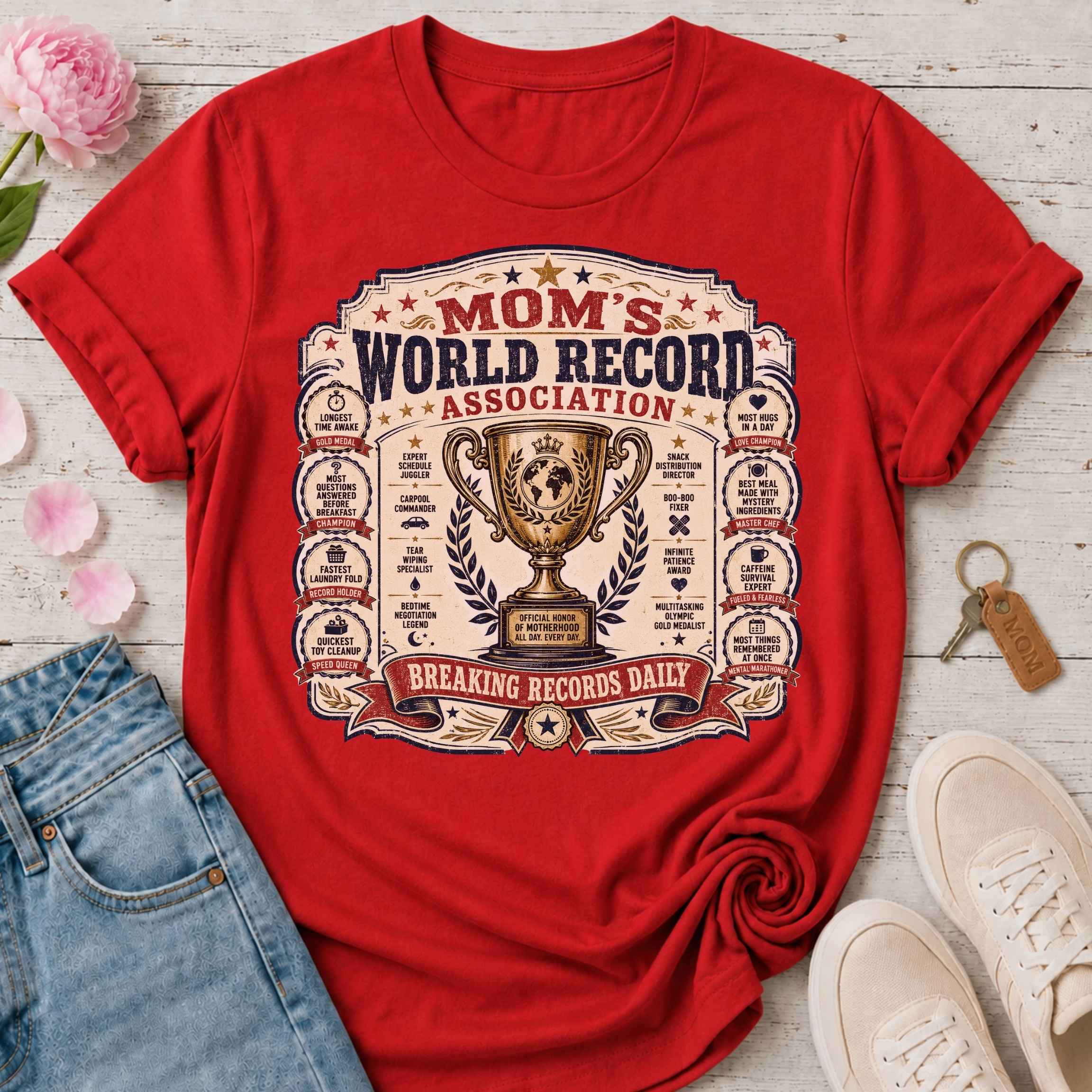 Mom's World Record Association Tee
