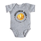 November Baby Birth Stone Bodysuit