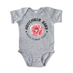 November Baby Alternate Birth Flower Bodysuit