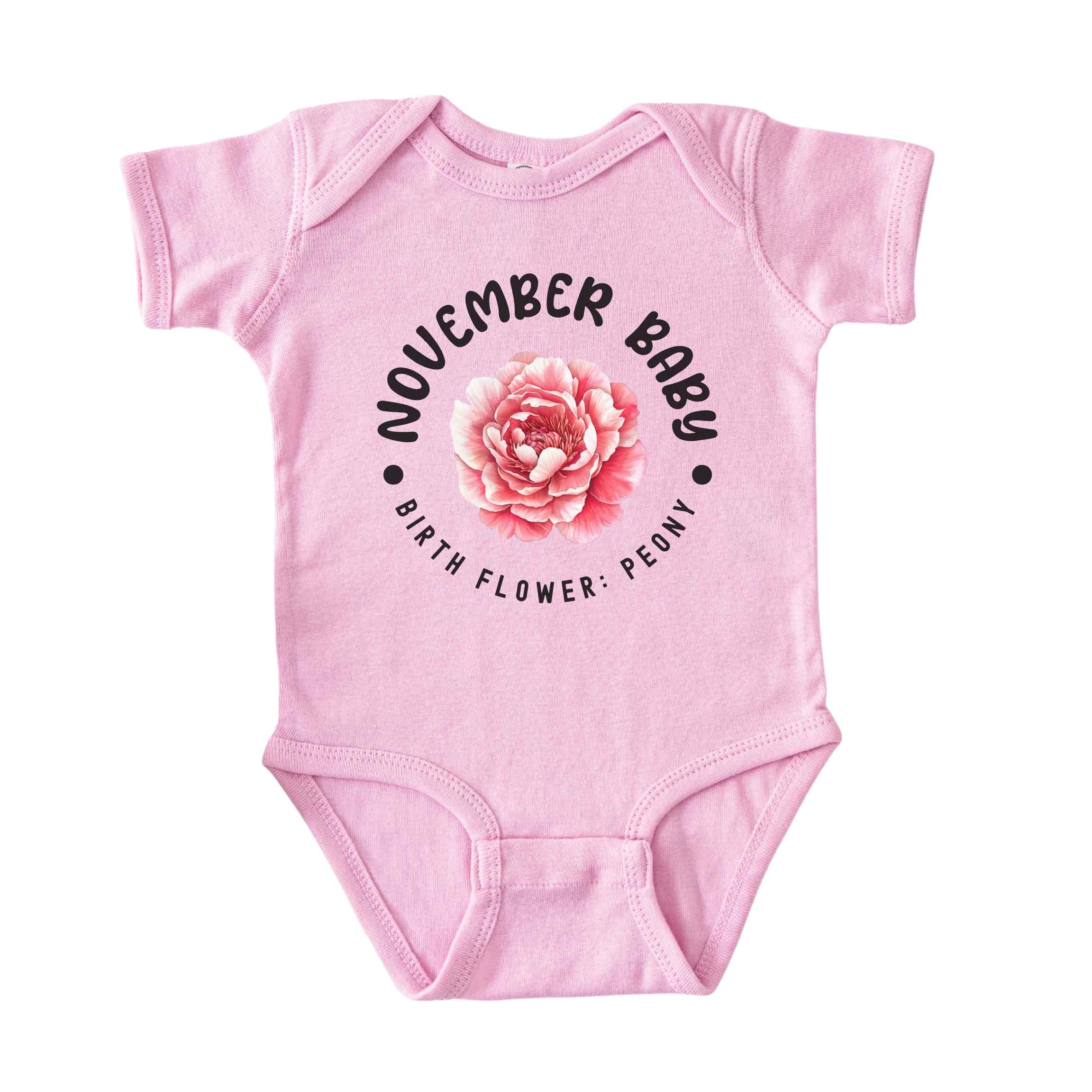 November Baby Alternate Birth Flower Bodysuit