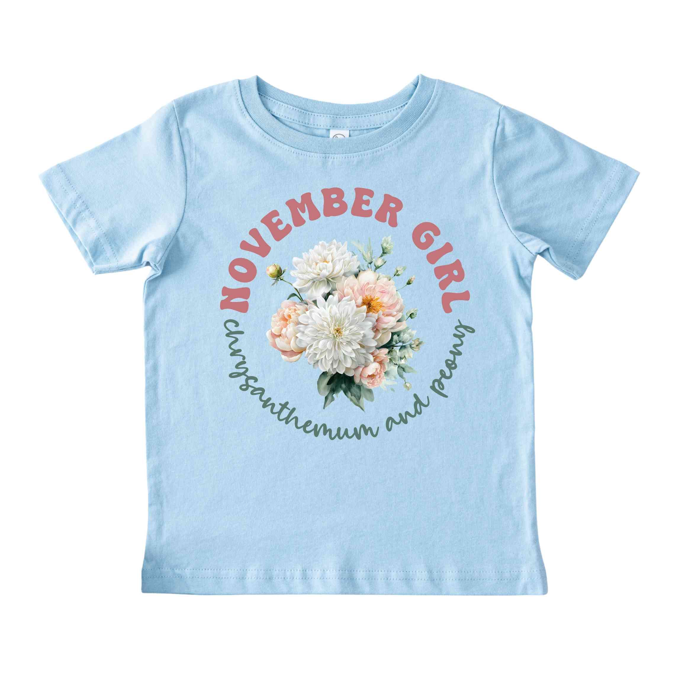 November Girl Birth Flowers (Bouquet) Tee - Toddlers