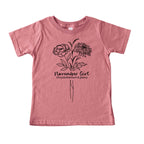 November Girl Birth Flowers (Line Art) Tee - Toddlers