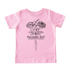 November Girl Birth Flowers (Line Art) Tee - Toddlers