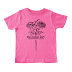 November Girl Birth Flowers (Line Art) Tee - Toddlers