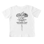 November Girl Birth Flowers (Line Art) Tee - Toddlers