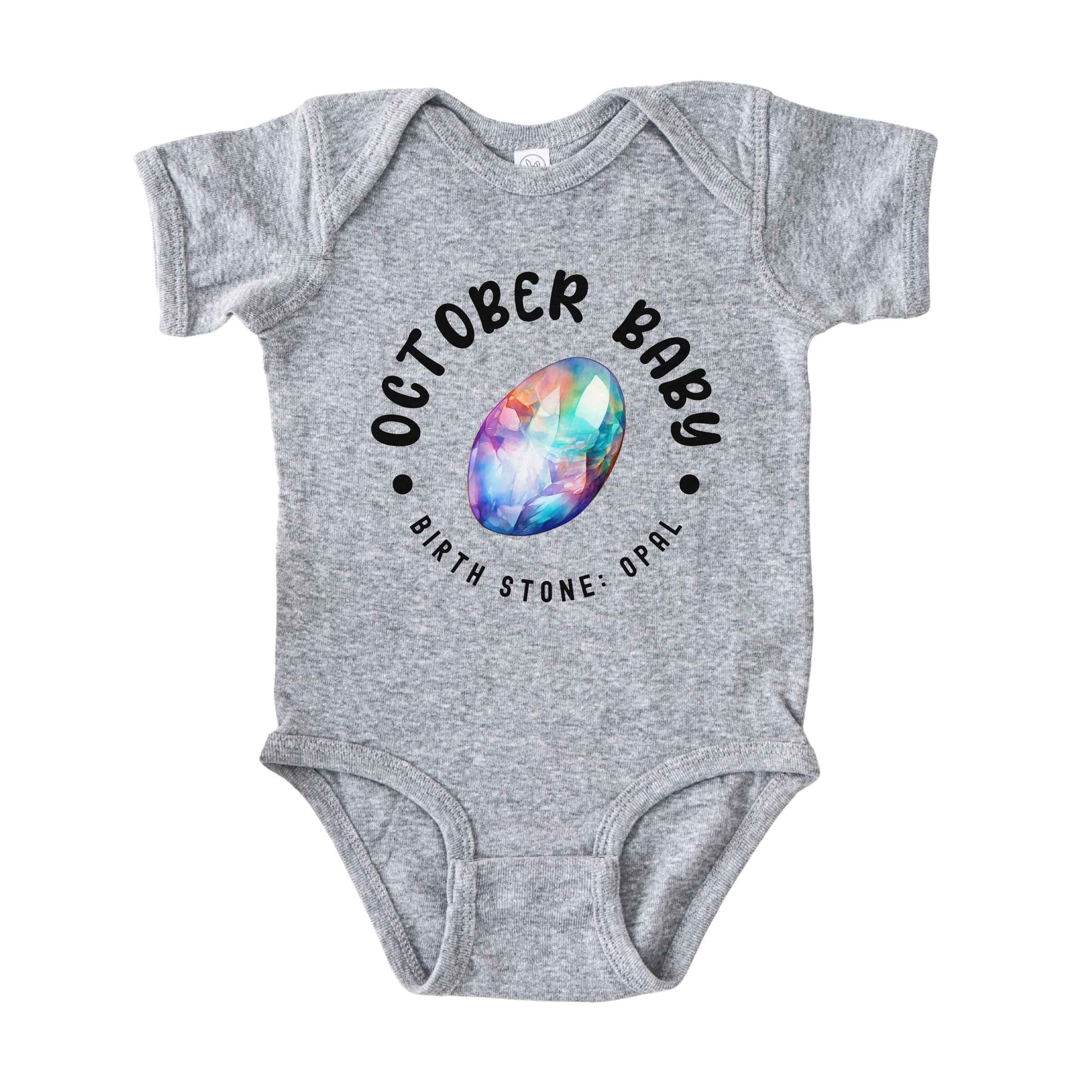 October Baby Birth Stone Bodysuit