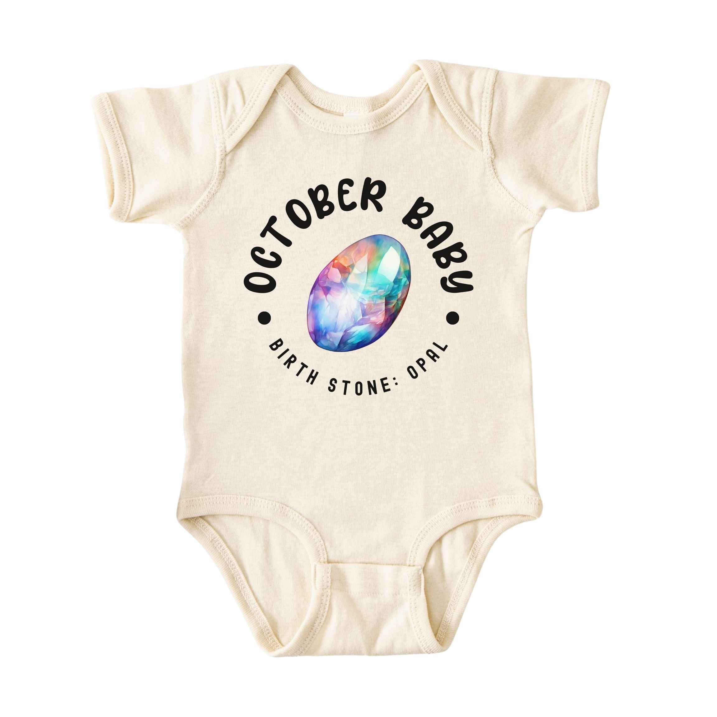 October Baby Birth Stone Bodysuit