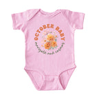 October Baby Birth Flowers (Bouquet) Bodysuit