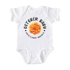 October Baby Main Birth Flower Bodysuit