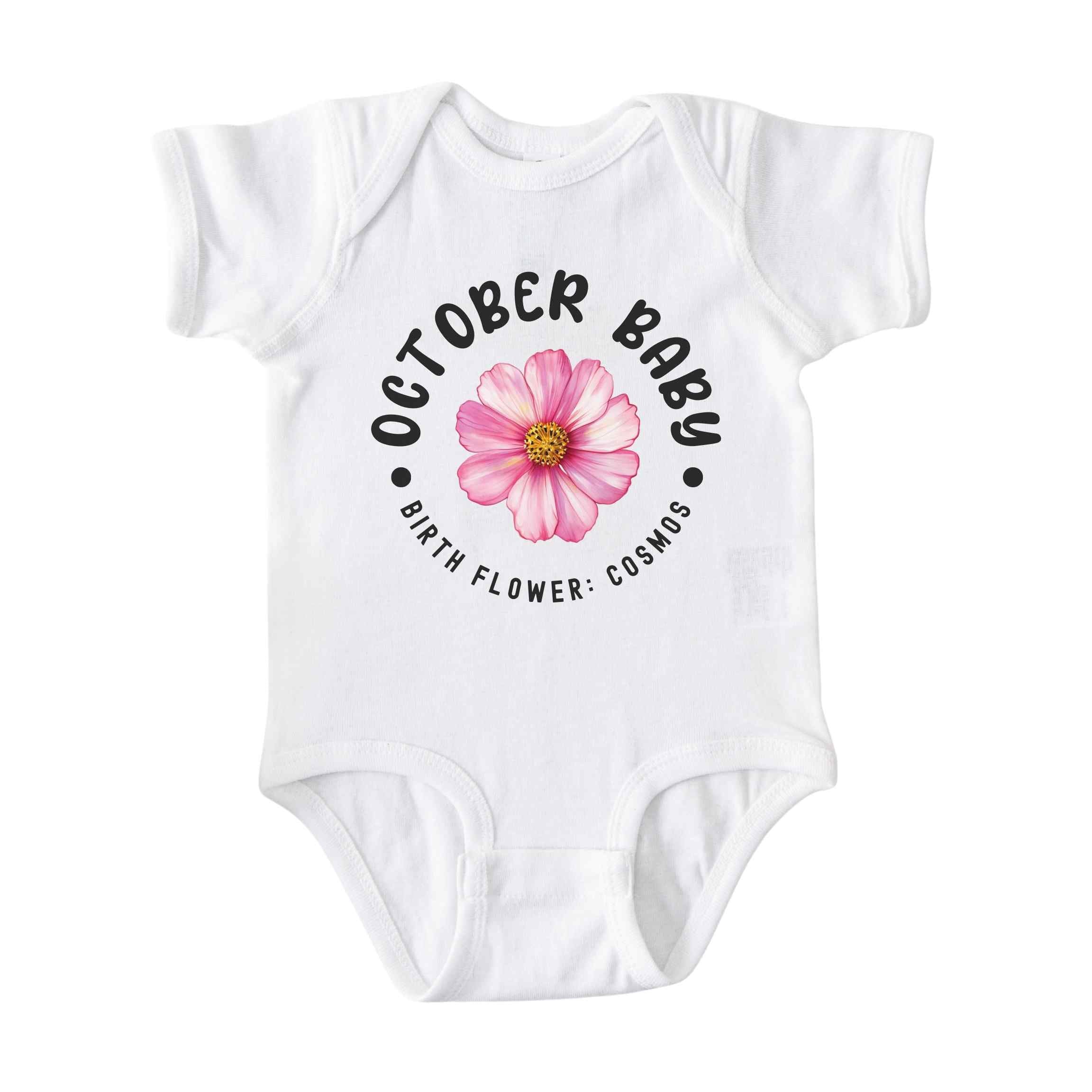 October Baby Alternate Birth Flower Bodysuit
