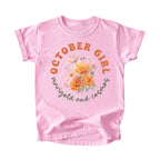 October Girl Birth Flowers (Bouquet) Tee - Kids