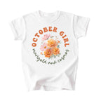 October Girl Birth Flowers (Bouquet) Tee - Kids