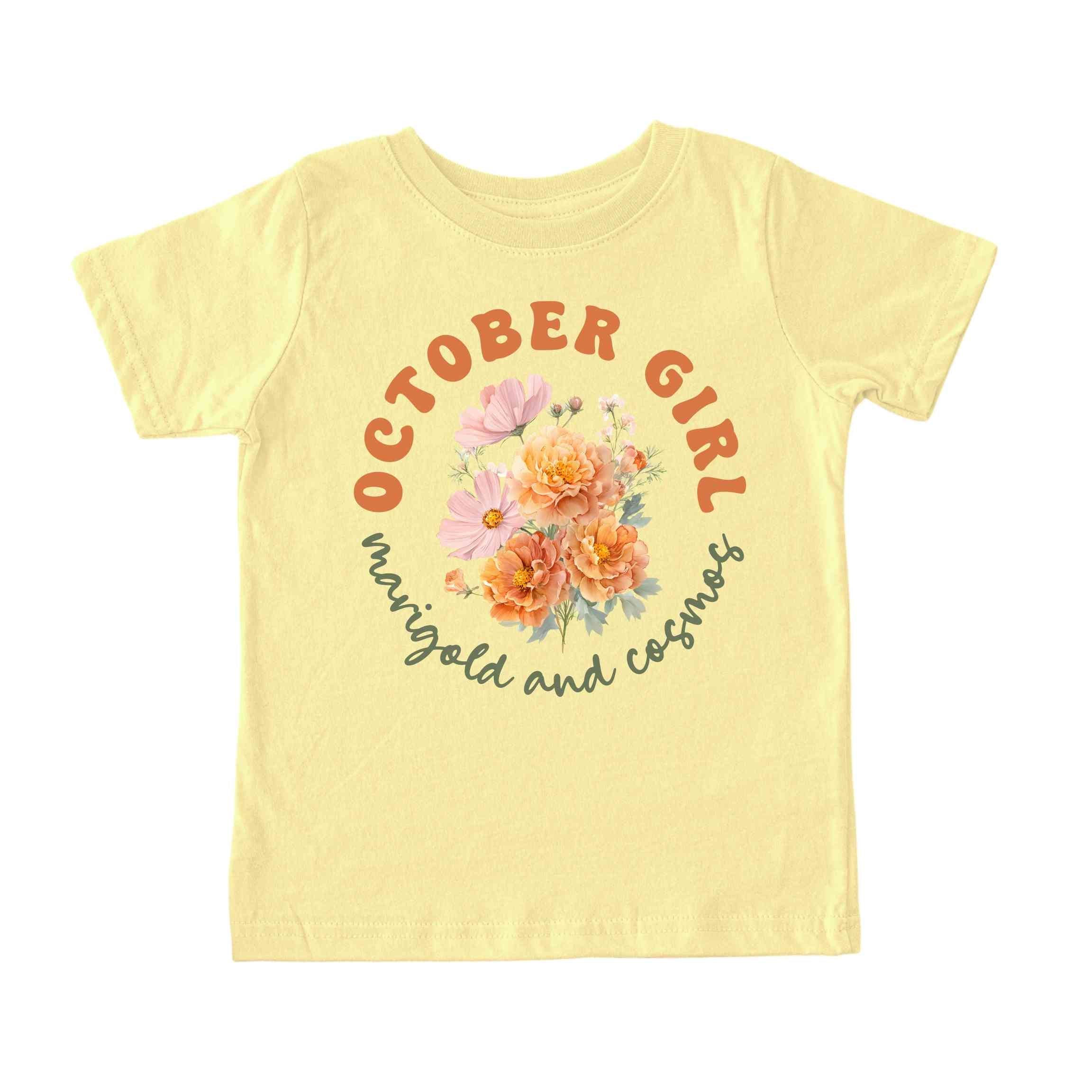 October Girl Birth Flowers (Bouquet) Tee - Toddlers