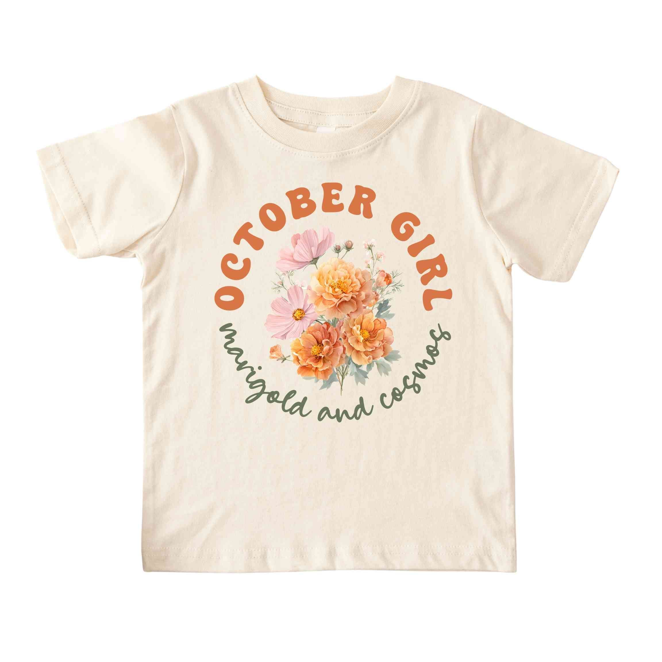 October Girl Birth Flowers (Bouquet) Tee - Toddlers