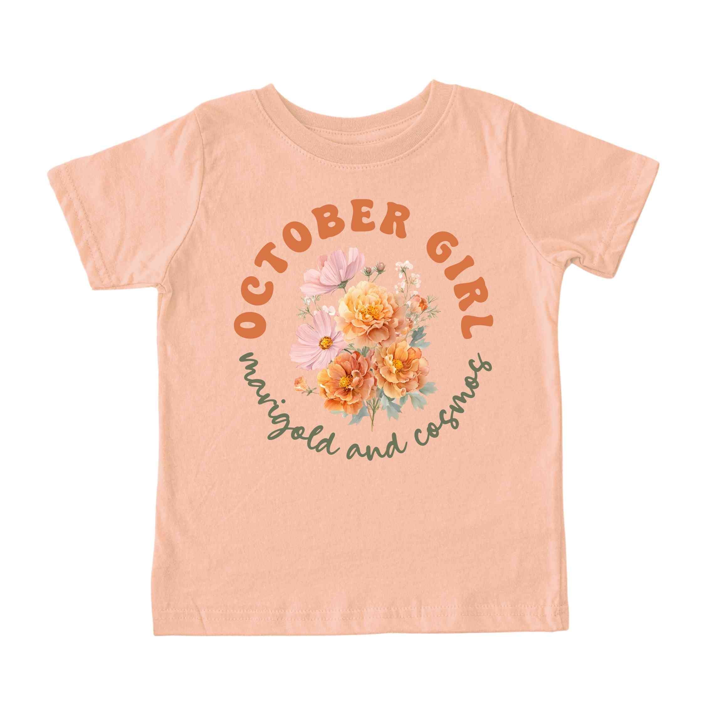 October Girl Birth Flowers (Bouquet) Tee - Toddlers