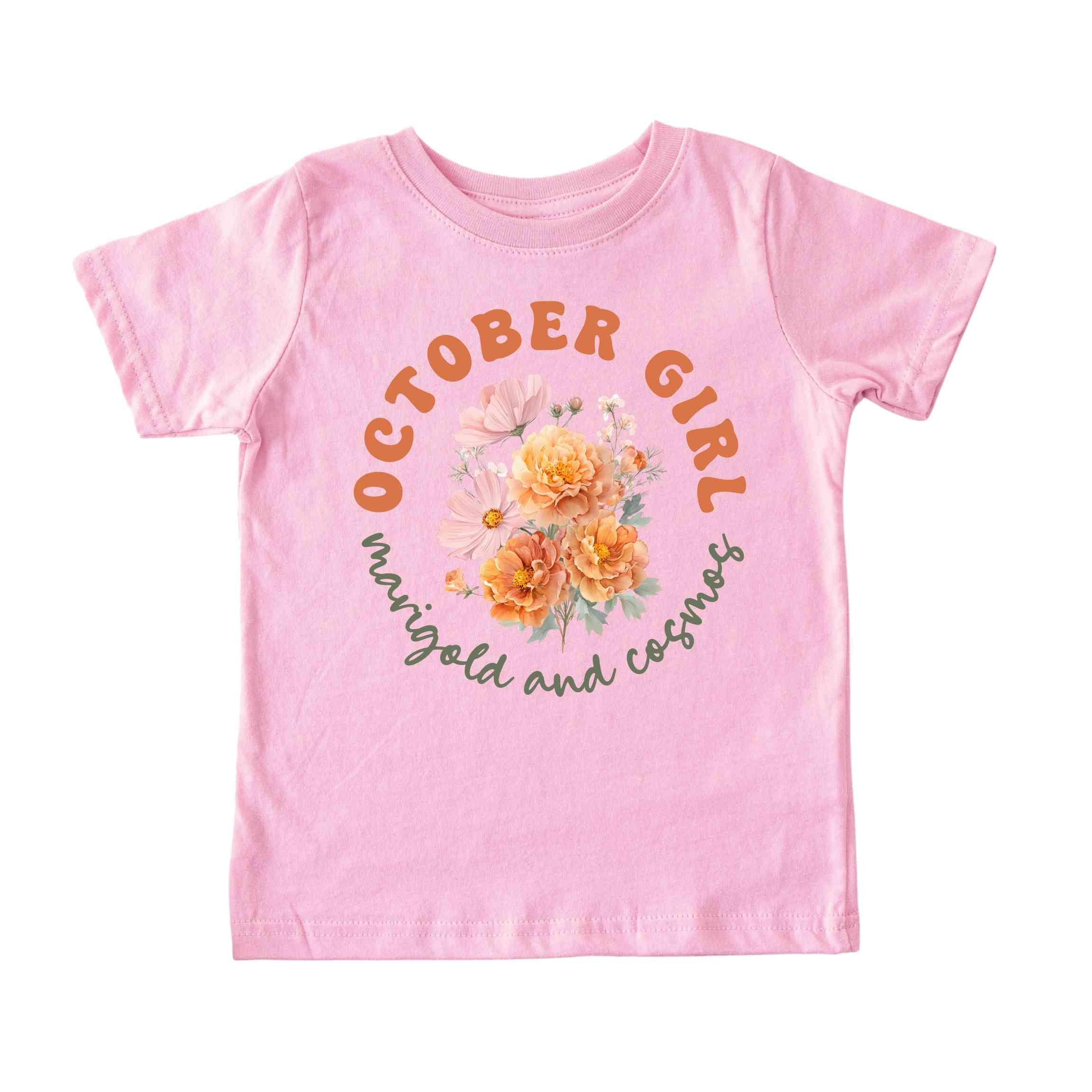 October Girl Birth Flowers (Bouquet) Tee - Toddlers