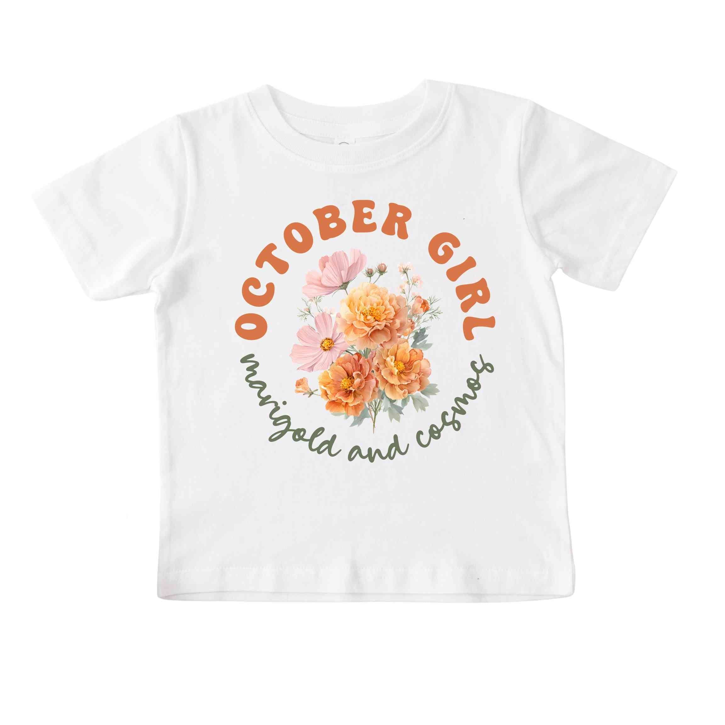 October Girl Birth Flowers (Bouquet) Tee - Toddlers