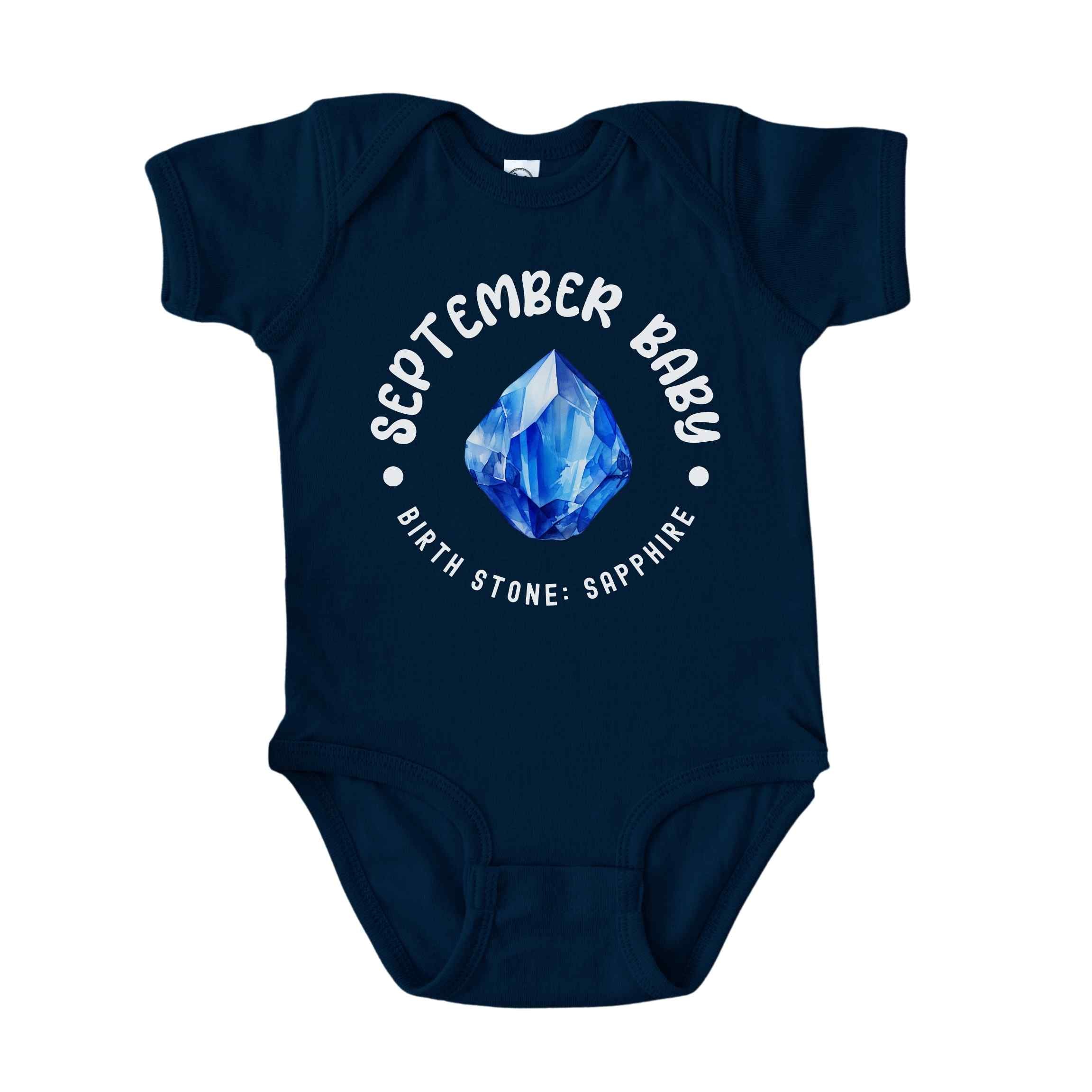 September Baby Birth Stone Bodysuit