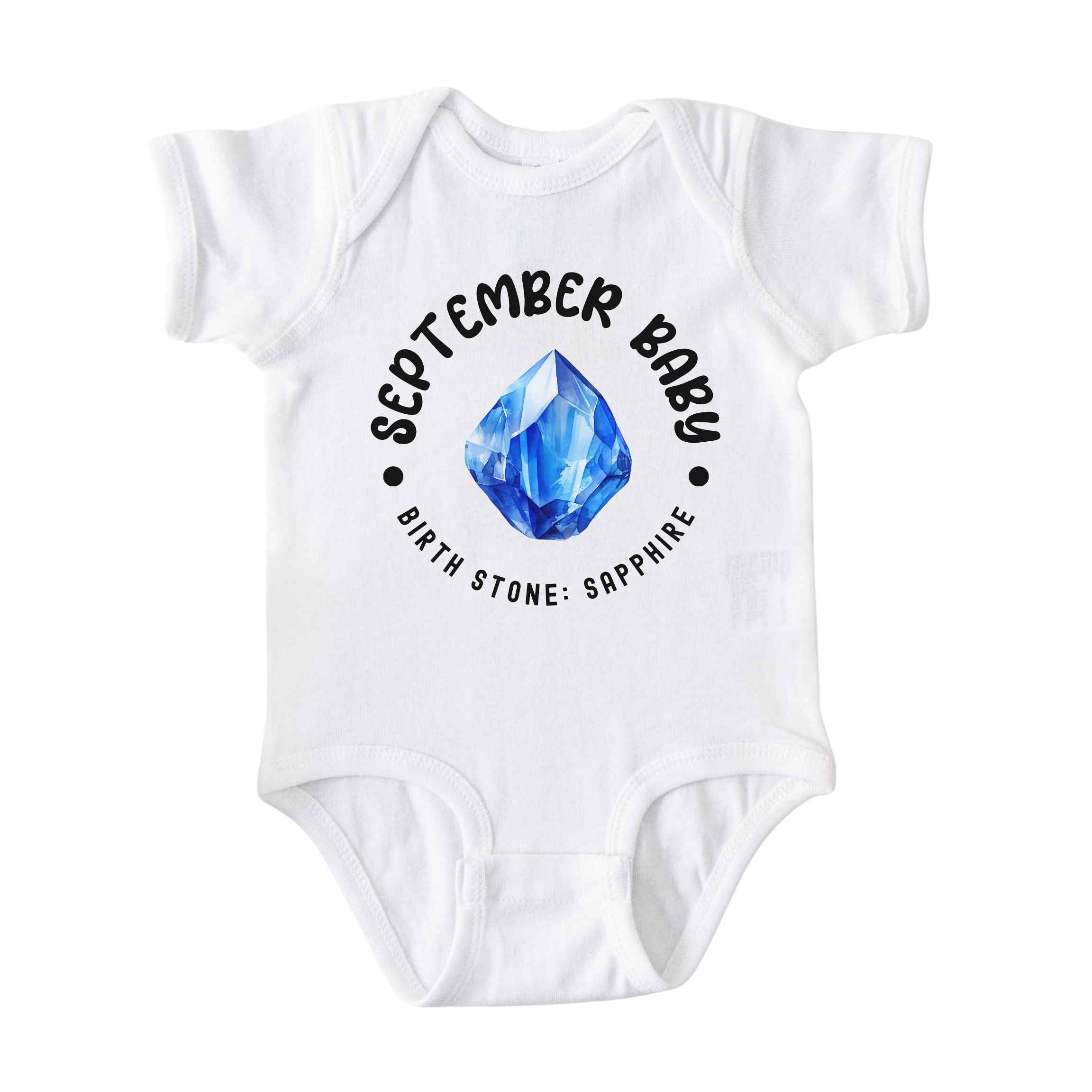 September Baby Birth Stone Bodysuit
