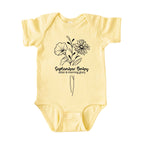 September Baby Birth Flowers (Line Art) Bodysuit