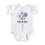 September Baby Birth Flowers (Line Art) Bodysuit