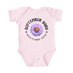 September Baby Main Birth Flower Bodysuit