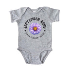 September Baby Main Birth Flower Bodysuit