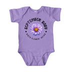 September Baby Main Birth Flower Bodysuit