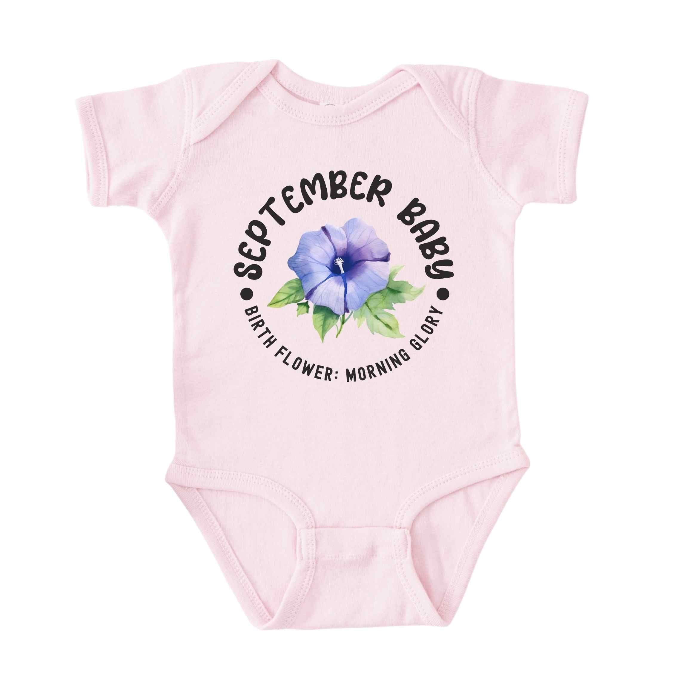 September Baby Alternate Birth Flower Bodysuit