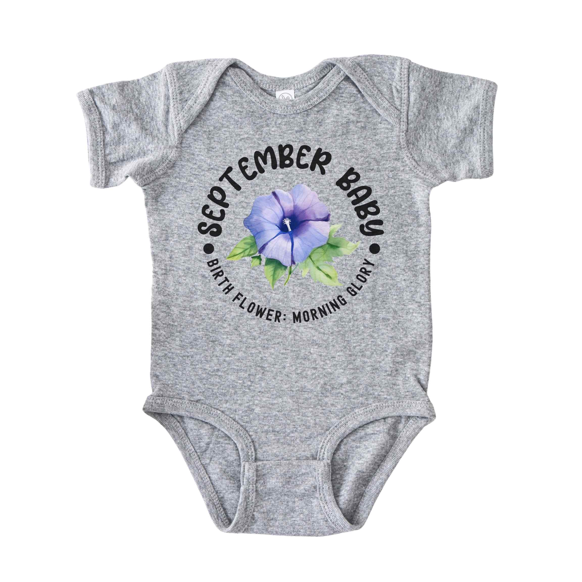 September Baby Alternate Birth Flower Bodysuit