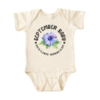 September Baby Alternate Birth Flower Bodysuit