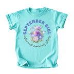 September Girl Birth Flowers (Bouquet) Tee - Kids