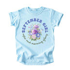 September Girl Birth Flowers (Bouquet) Tee - Kids