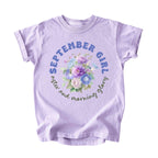 September Girl Birth Flowers (Bouquet) Tee - Kids