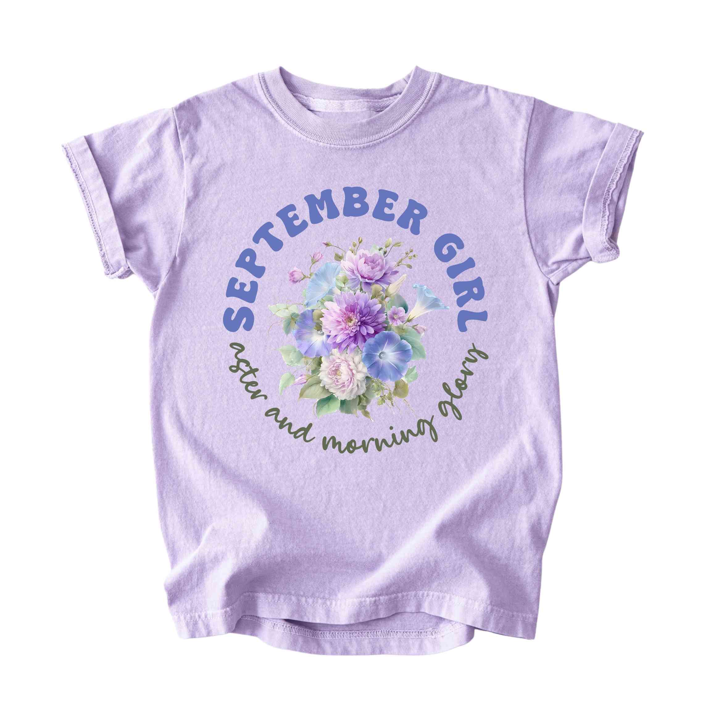 September Girl Birth Flowers (Bouquet) Tee - Kids