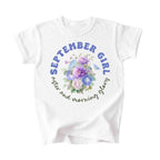 September Girl Birth Flowers (Bouquet) Tee - Kids