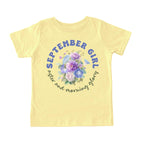 September Girl Birth Flowers (Bouquet) Tee - Toddlers