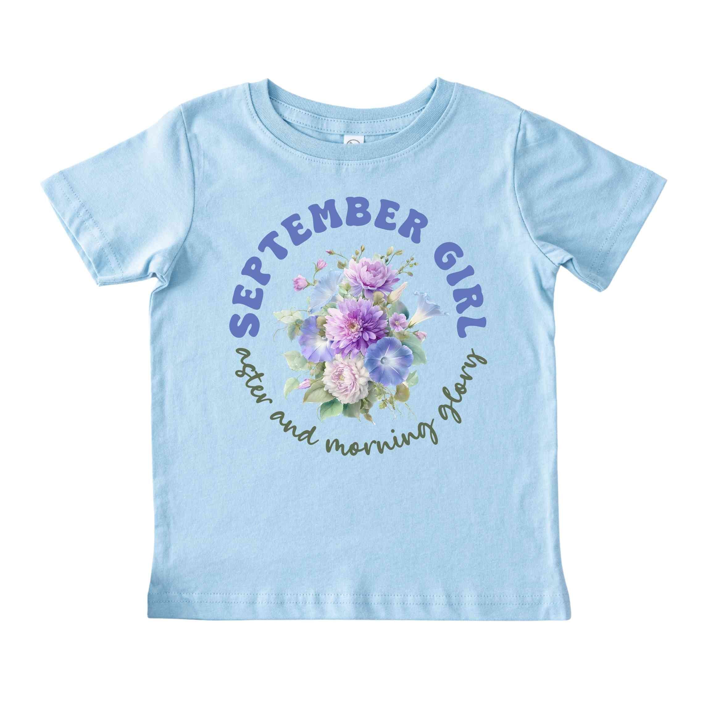 September Girl Birth Flowers (Bouquet) Tee - Toddlers